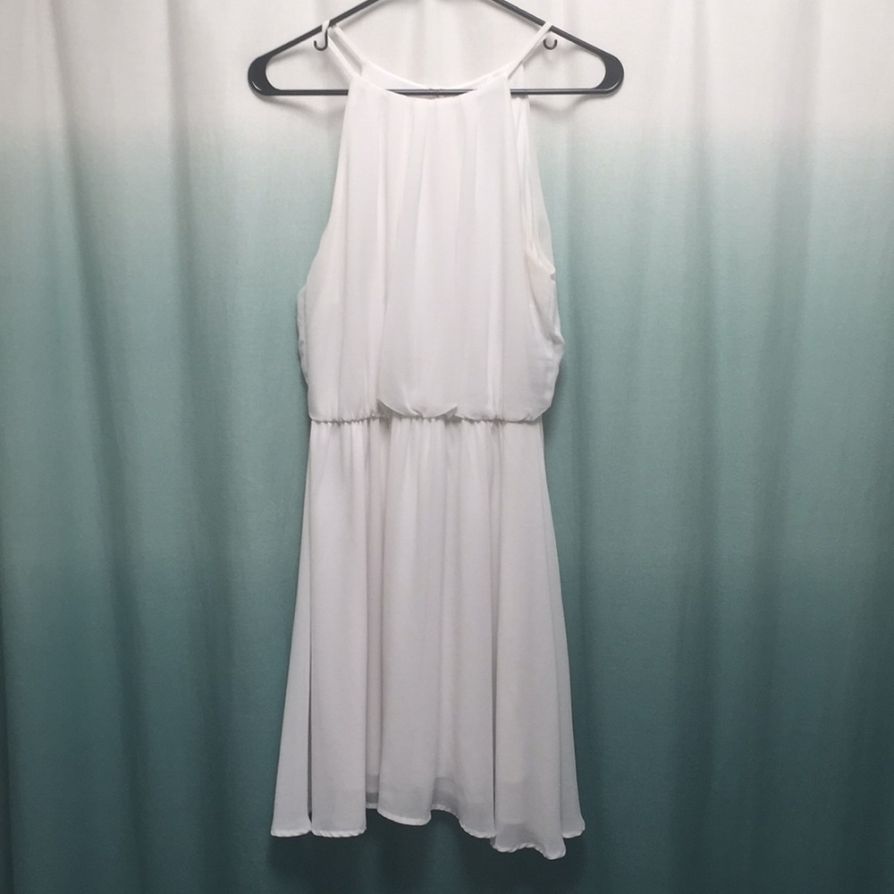 Pure White Mini Cocktail Dress Sz 8-10